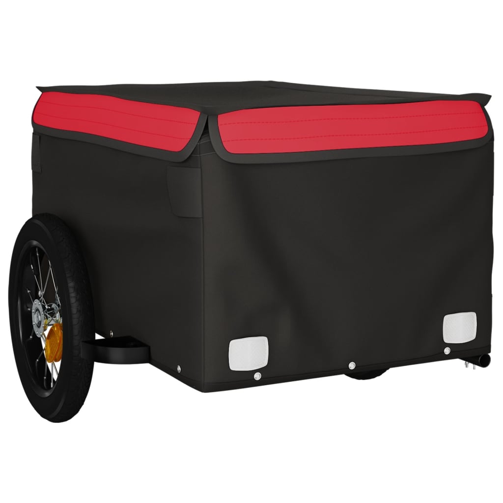 Fietstrailer 30 kg ijzer zwart en rood is nu te koop bij PeponiXL, paradijselijk wonen!