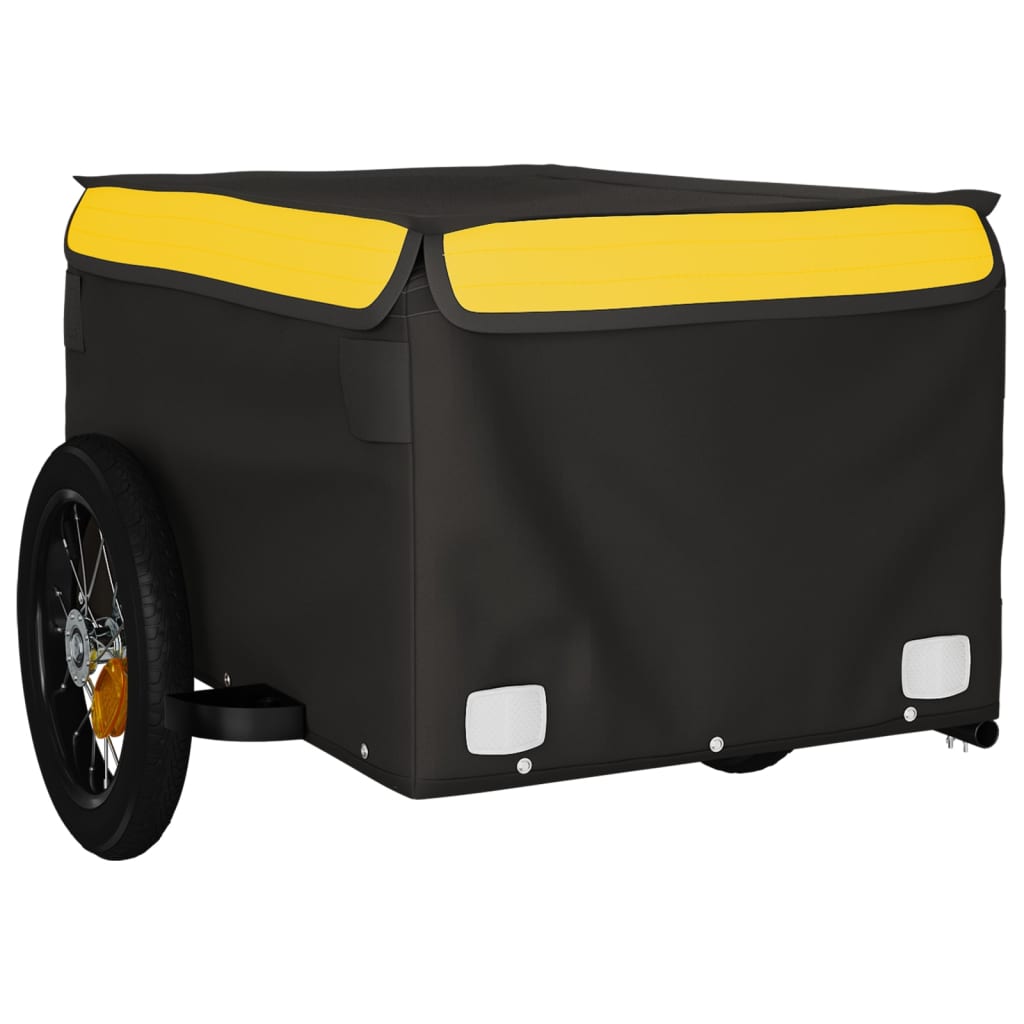 Fietstrailer 30 kg ijzer zwart en geel is nu te koop bij PeponiXL, paradijselijk wonen!