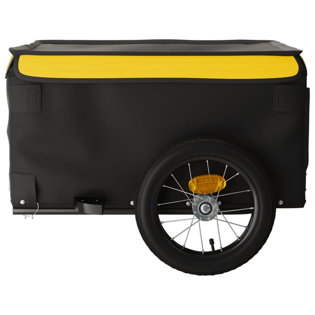 Fietstrailer 30 kg ijzer zwart en geel is nu te koop bij PeponiXL, paradijselijk wonen!