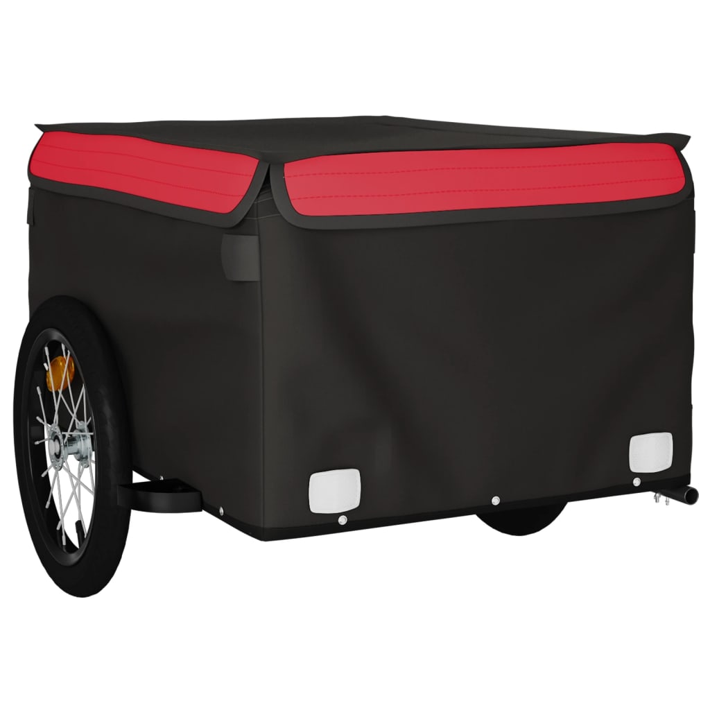 Fietstrailer 45 kg ijzer zwart en rood is nu te koop bij PeponiXL, paradijselijk wonen!