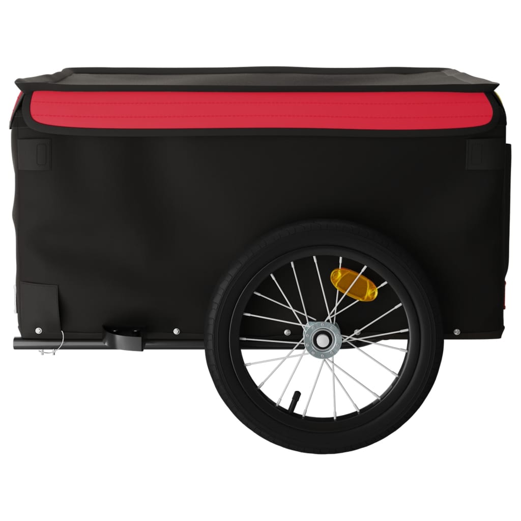 Fietstrailer 45 kg ijzer zwart en rood is nu te koop bij PeponiXL, paradijselijk wonen!