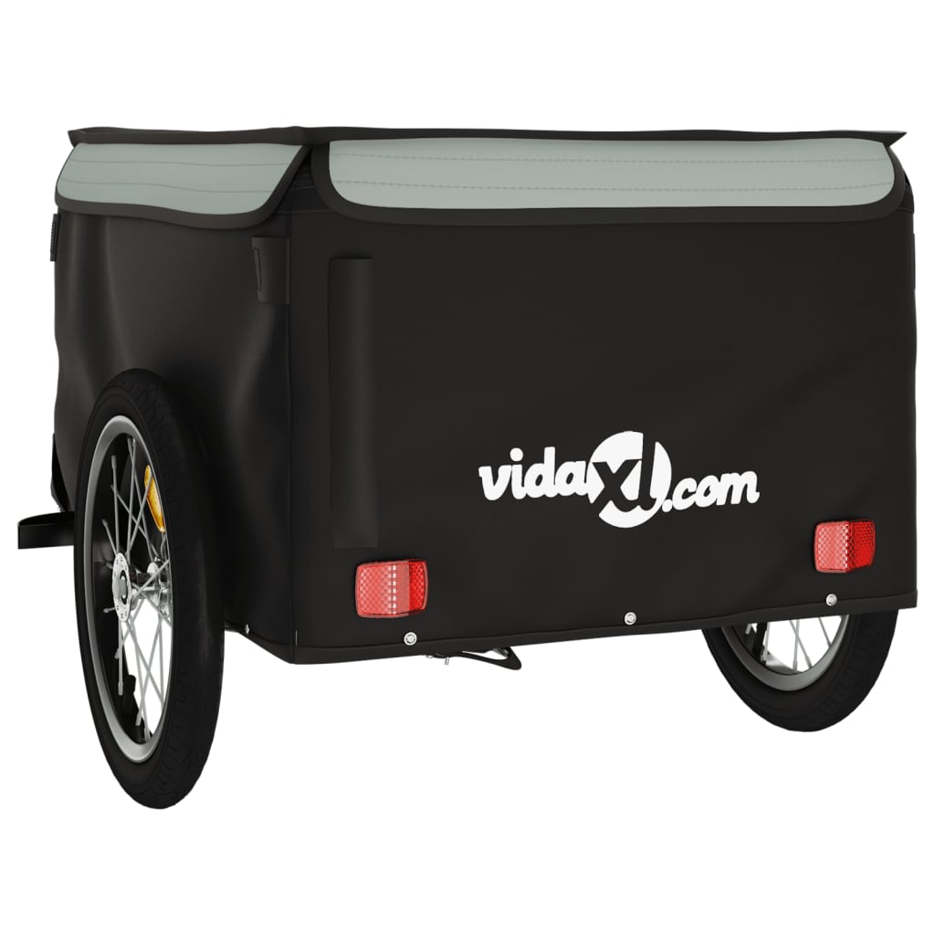 Fietstrailer 45 kg ijzer zwart en grijs is nu te koop bij PeponiXL, paradijselijk wonen!