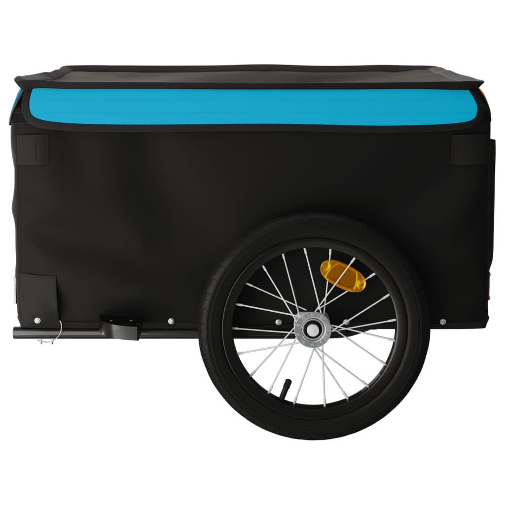 Fietstrailer 45 kg ijzer zwart en blauw is nu te koop bij PeponiXL, paradijselijk wonen!