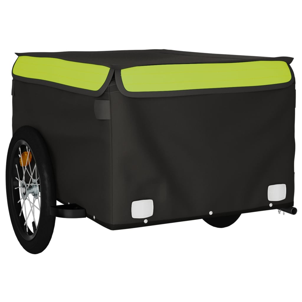 Fietstrailer 45 kg ijzer zwart en groen is nu te koop bij PeponiXL, paradijselijk wonen!