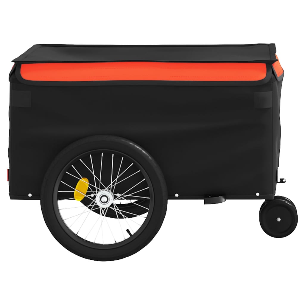 Fietstrailer 30 kg ijzer zwart en oranje is nu te koop bij PeponiXL, paradijselijk wonen!