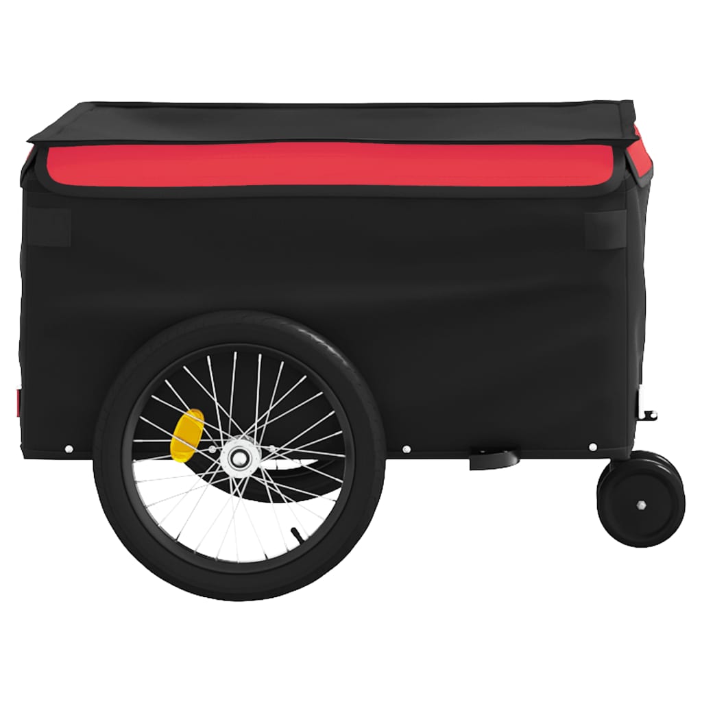 Fietstrailer 30 kg ijzer zwart en rood is nu te koop bij PeponiXL, paradijselijk wonen!