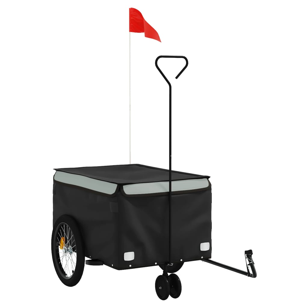 Fietstrailer 30 kg ijzer zwart en grijs is nu te koop bij PeponiXL, paradijselijk wonen!