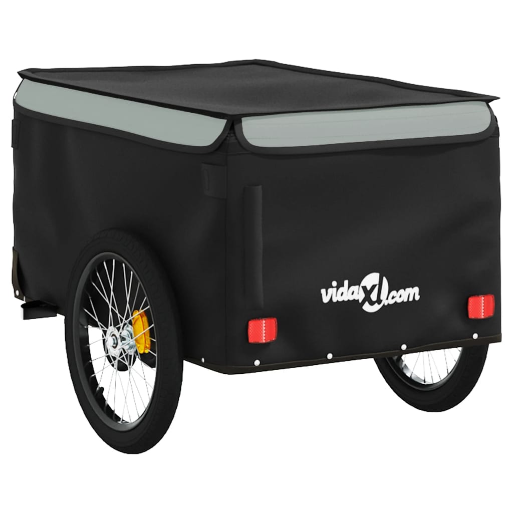 Fietstrailer 30 kg ijzer zwart en grijs is nu te koop bij PeponiXL, paradijselijk wonen!
