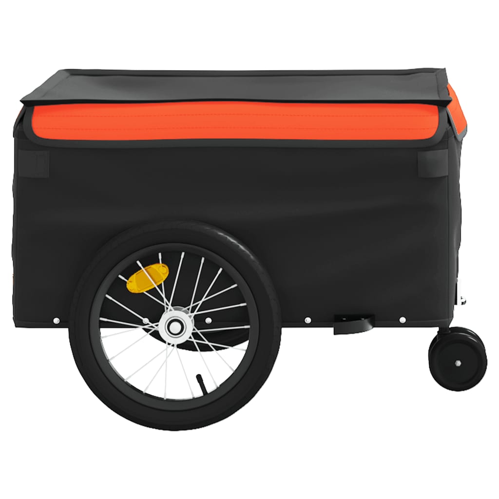 Fietstrailer 45 kg ijzer zwart en oranje is nu te koop bij PeponiXL, paradijselijk wonen!