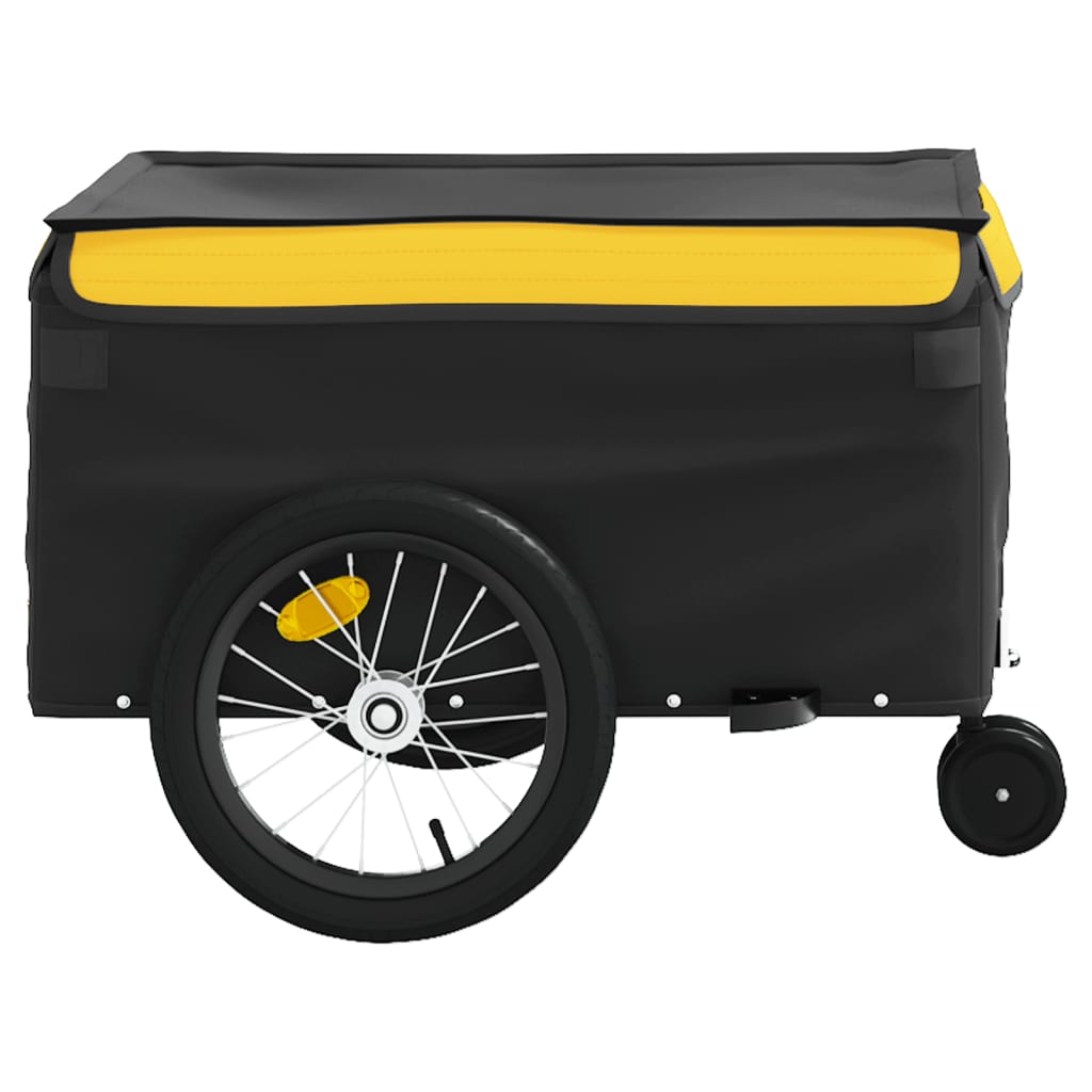 Fietstrailer 45 kg ijzer zwart en geel is nu te koop bij PeponiXL, paradijselijk wonen!