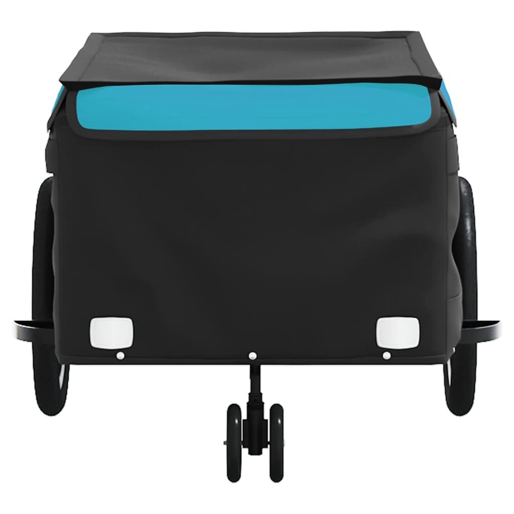 Fietstrailer 45 kg ijzer zwart en blauw is nu te koop bij PeponiXL, paradijselijk wonen!
