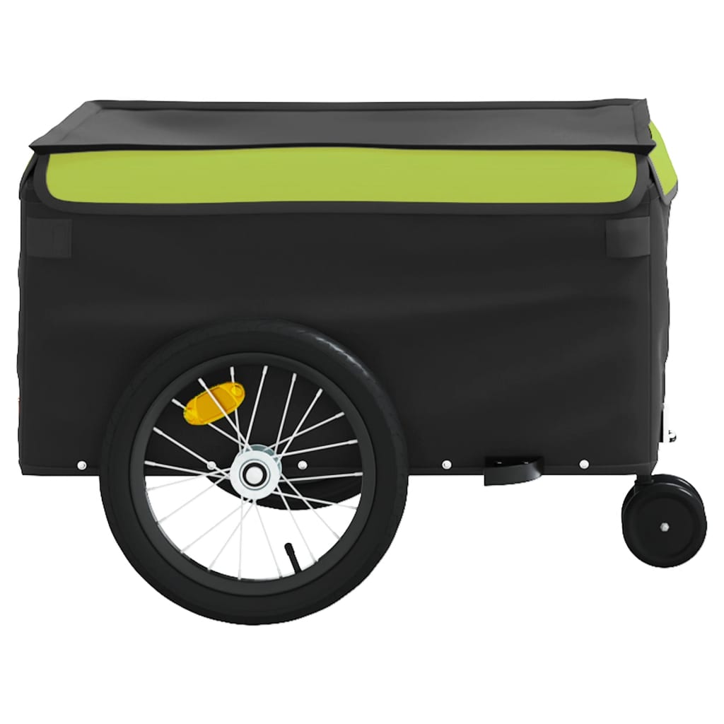 Fietstrailer 45 kg ijzer zwart en groen is nu te koop bij PeponiXL, paradijselijk wonen!