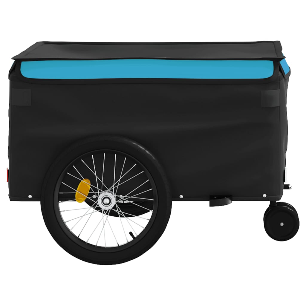 Fietstrailer 45 kg ijzer zwart en blauw is nu te koop bij PeponiXL, paradijselijk wonen!