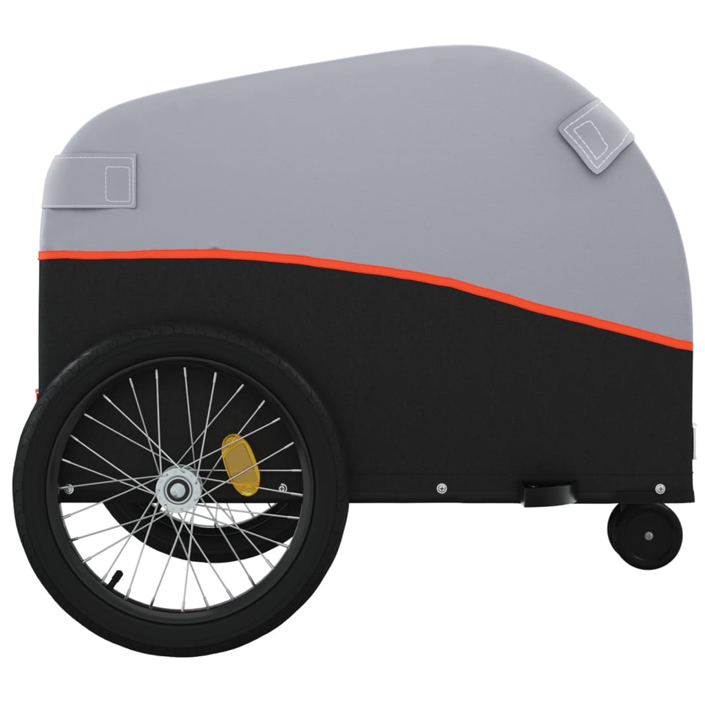 Fietstrailer 30 kg ijzer zwart en oranje is nu te koop bij PeponiXL, paradijselijk wonen!