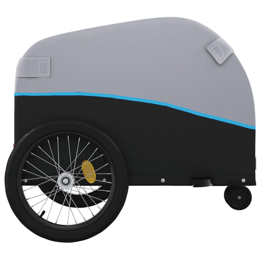 Fietstrailer 30 kg ijzer zwart en blauw is nu te koop bij PeponiXL, paradijselijk wonen!