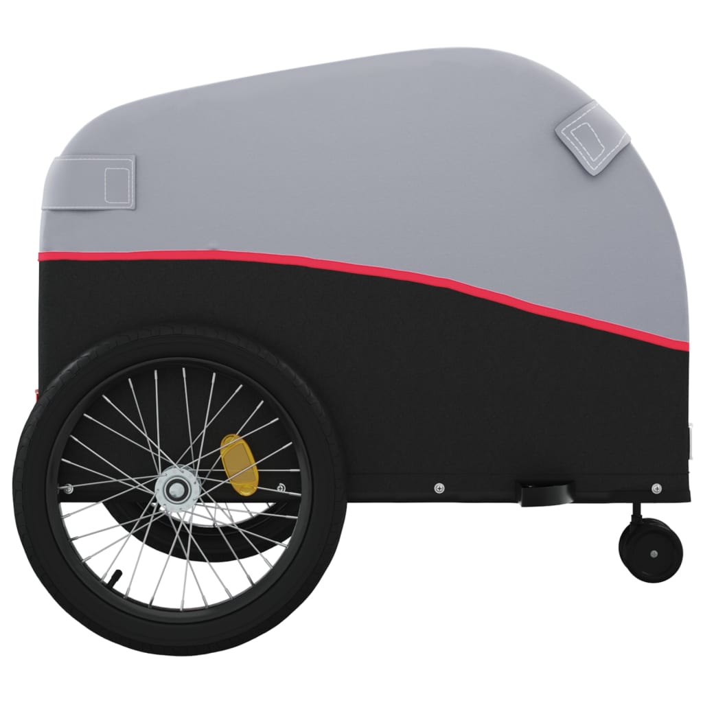 Fietstrailer 45 kg ijzer zwart en rood is nu te koop bij PeponiXL, paradijselijk wonen!