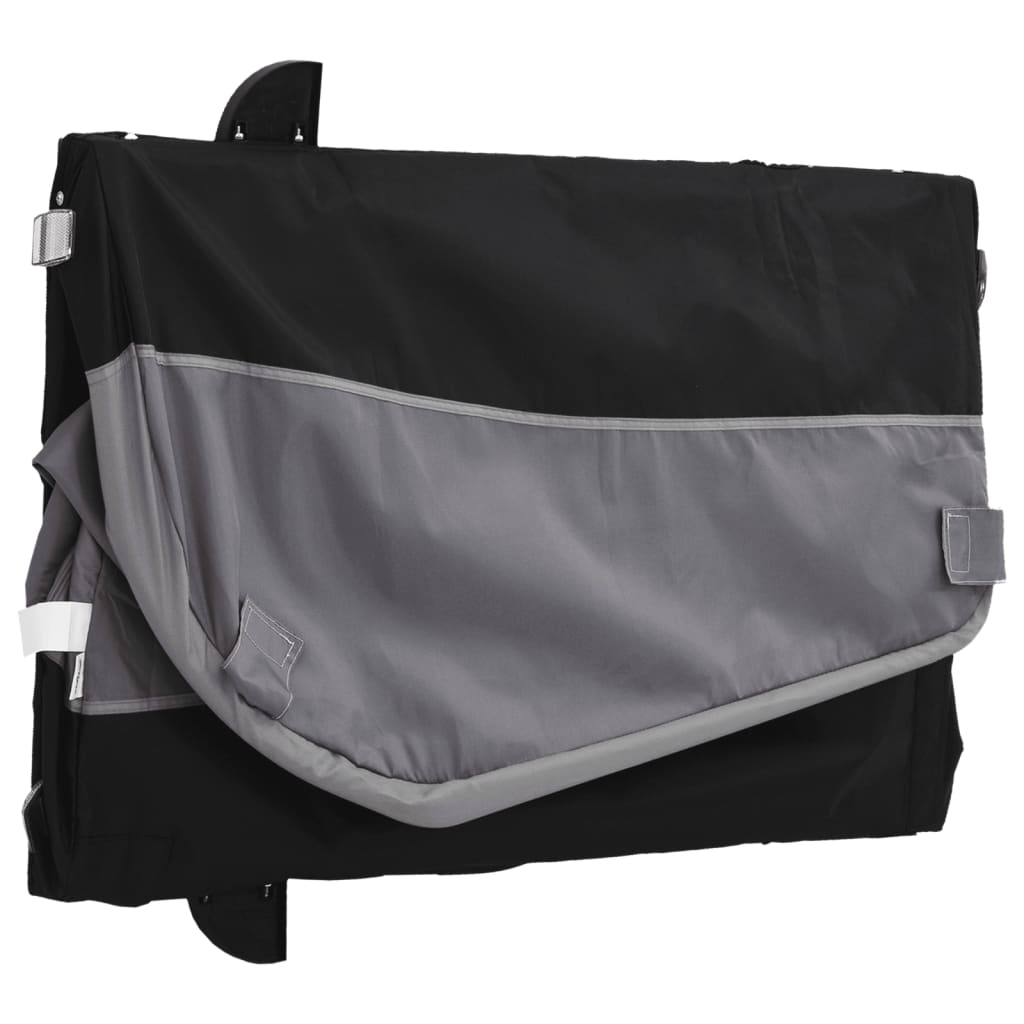 Fietstrailer 45 kg ijzer zwart en grijs is nu te koop bij PeponiXL, paradijselijk wonen!