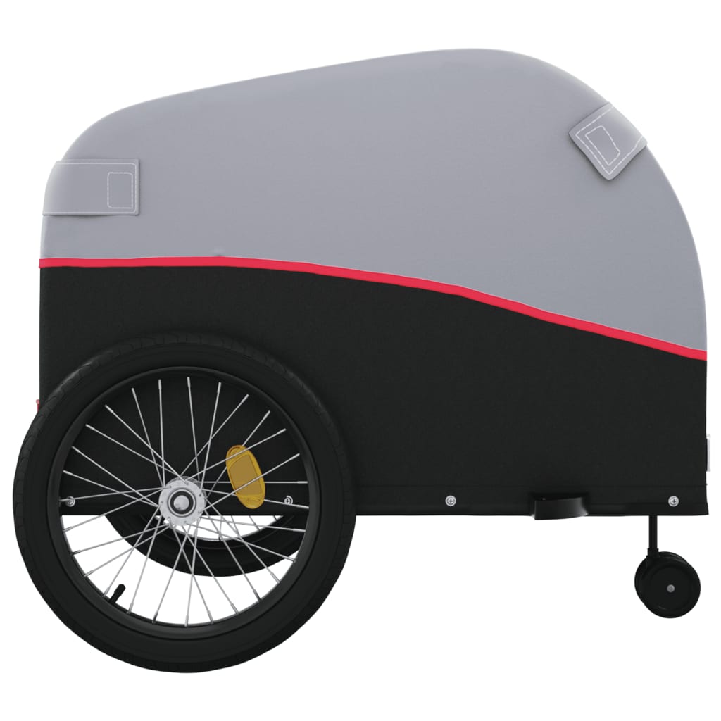 Fietstrailer 45 kg ijzer zwart en rood is nu te koop bij PeponiXL, paradijselijk wonen!