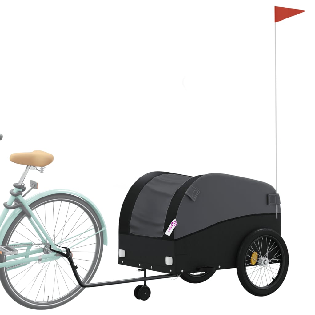 Fietstrailer 45 kg ijzer zwart is nu te koop bij PeponiXL, paradijselijk wonen!