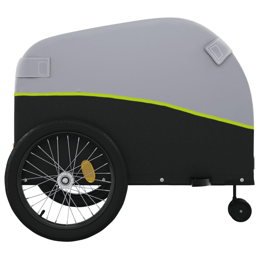 Fietstrailer 45 kg ijzer zwart en groen is nu te koop bij PeponiXL, paradijselijk wonen!