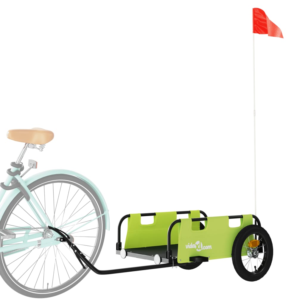 Fietstrailer oxford stof en ijzer groen is nu te koop bij PeponiXL, paradijselijk wonen!