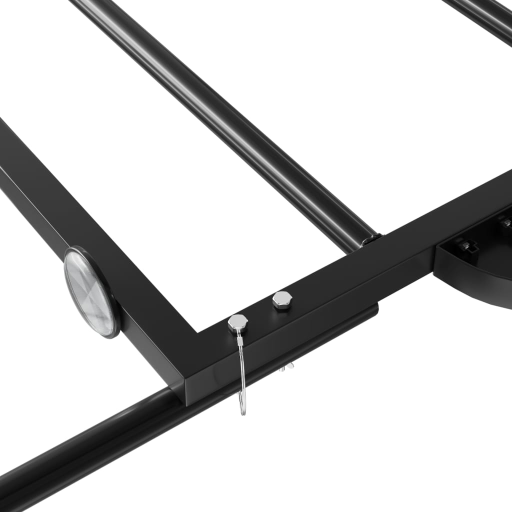 Fietstrailer 135x68x37 cm ijzer zwart is nu te koop bij PeponiXL, paradijselijk wonen!