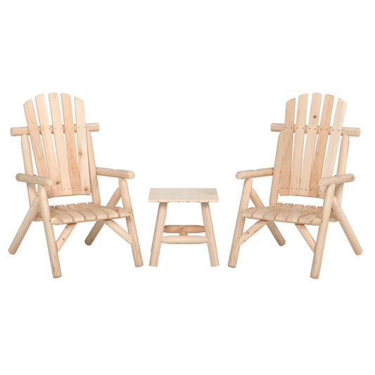 3-delige Loungeset massief vurenhout is nu te koop bij PeponiXL, paradijselijk wonen!