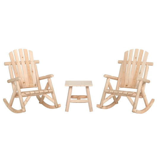 3-delige Loungeset massief vurenhout is nu te koop bij PeponiXL, paradijselijk wonen!
