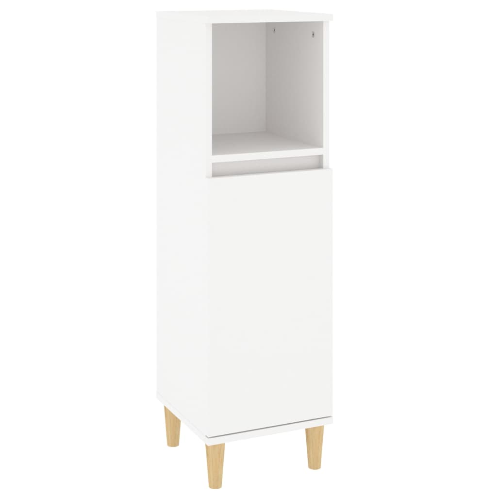 3-delige Badkamermeubelset bewerkt hout wit is nu te koop bij PeponiXL, paradijselijk wonen!