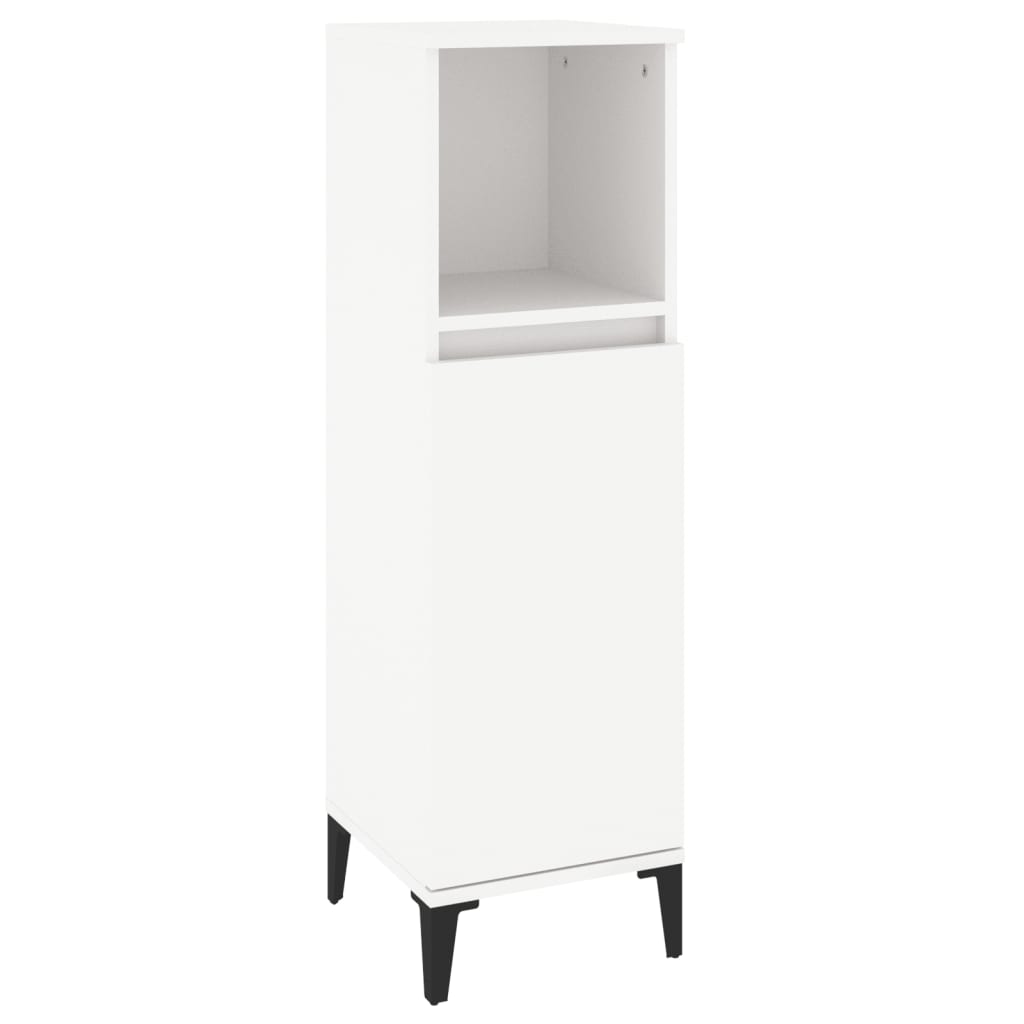 3-delige Badkamermeubelset bewerkt hout wit is nu te koop bij PeponiXL, paradijselijk wonen!