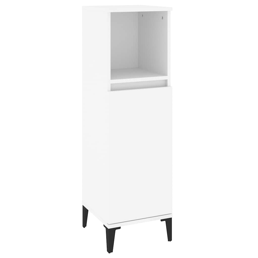 3-delige Badkamermeubelset bewerkt hout wit is nu te koop bij PeponiXL, paradijselijk wonen!