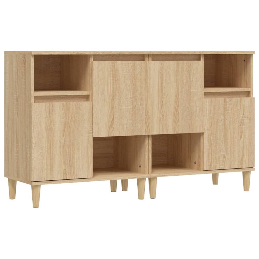 Dressoirs 2 st 60x35x70 cm bewerkt hout sonoma eikenkleurig is nu te koop bij PeponiXL, paradijselijk wonen!