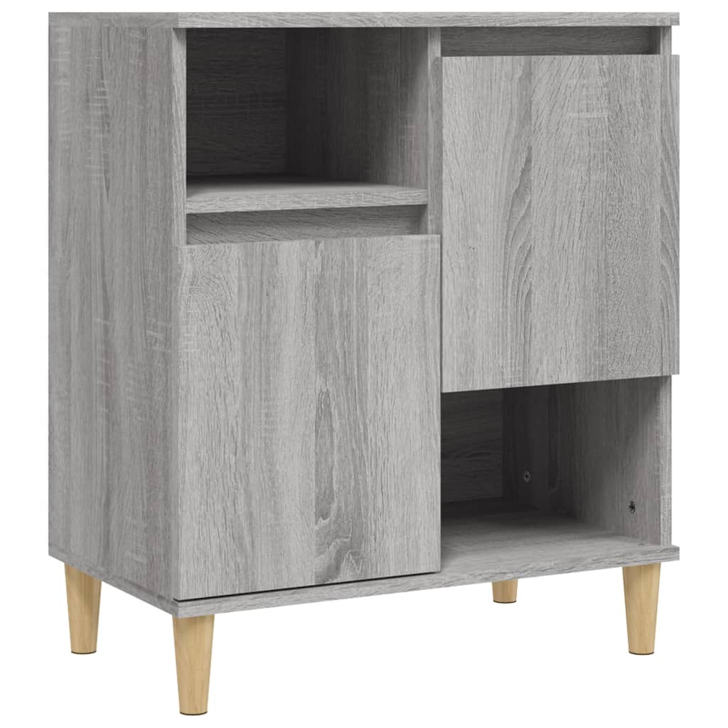 Dressoirs 2 st 60x35x70 cm bewerkt hout grijs sonoma eikenkleur is nu te koop bij PeponiXL, paradijselijk wonen!