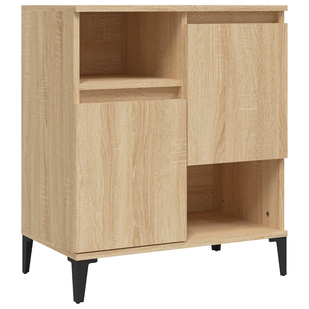Dressoirs 2 st 60x35x70 cm bewerkt hout sonoma eikenkleurig is nu te koop bij PeponiXL, paradijselijk wonen!