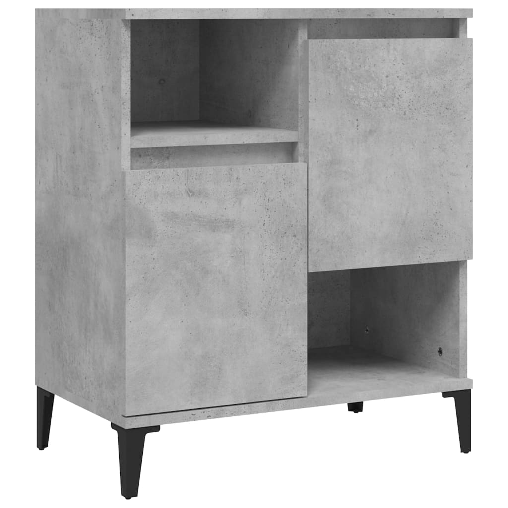 Dressoirs 2 st 60x35x70 cm bewerkt hout betongrijs is nu te koop bij PeponiXL, paradijselijk wonen!