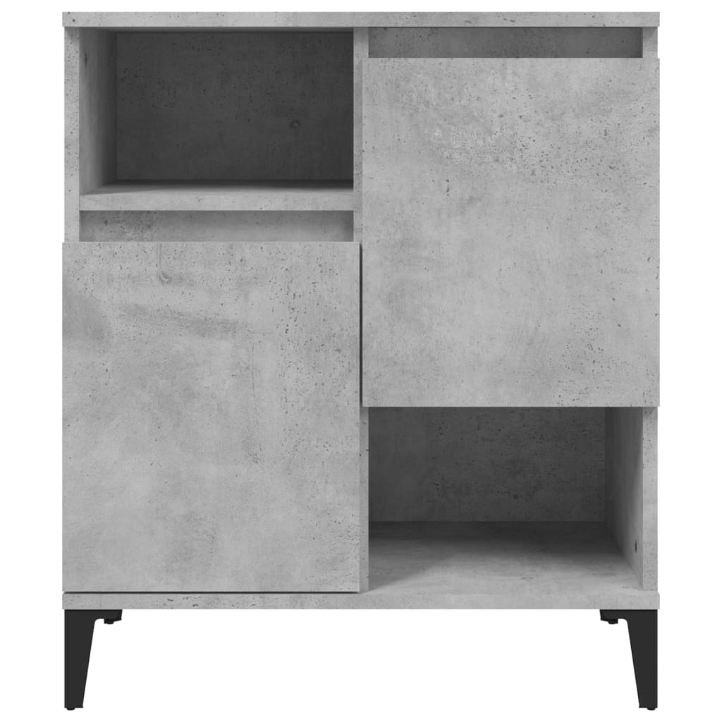 Dressoirs 2 st 60x35x70 cm bewerkt hout betongrijs is nu te koop bij PeponiXL, paradijselijk wonen!
