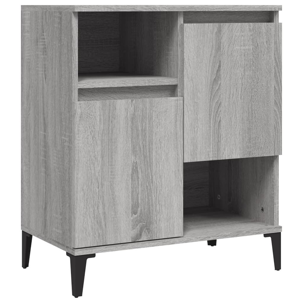Dressoirs 2 st 60x35x70 cm bewerkt hout grijs sonoma eikenkleur is nu te koop bij PeponiXL, paradijselijk wonen!