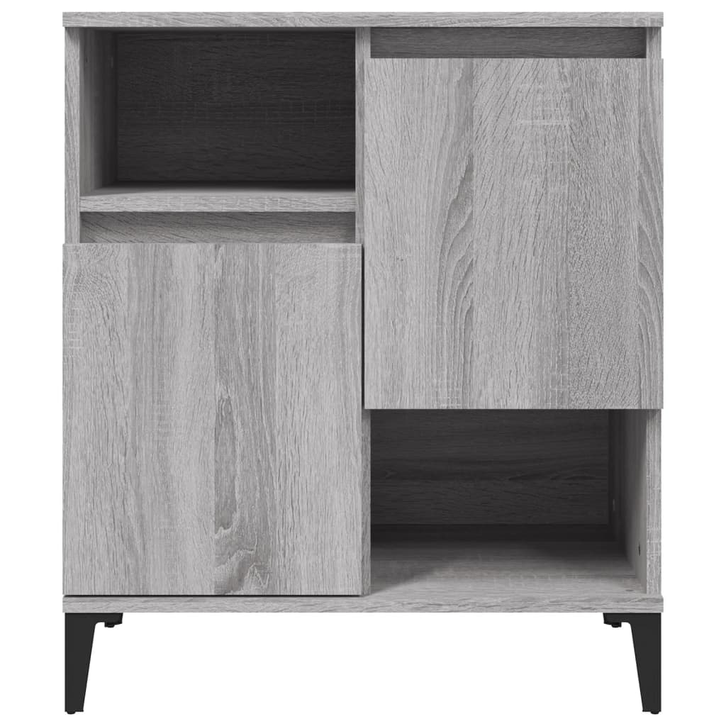 Dressoirs 2 st 60x35x70 cm bewerkt hout grijs sonoma eikenkleur is nu te koop bij PeponiXL, paradijselijk wonen!