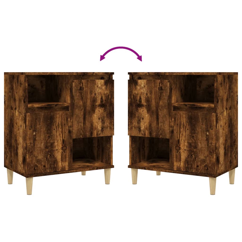 Dressoirs 3 st 60x35x70 cm bewerkt hout gerookt eikenkleurig is nu te koop bij PeponiXL, paradijselijk wonen!