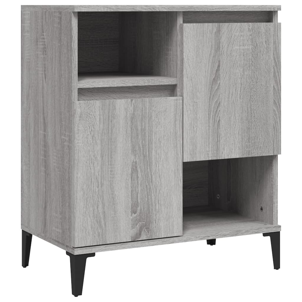 Dressoirs 3 st 60x35x70 cm bewerkt hout grijs sonoma eikenkleur is nu te koop bij PeponiXL, paradijselijk wonen!