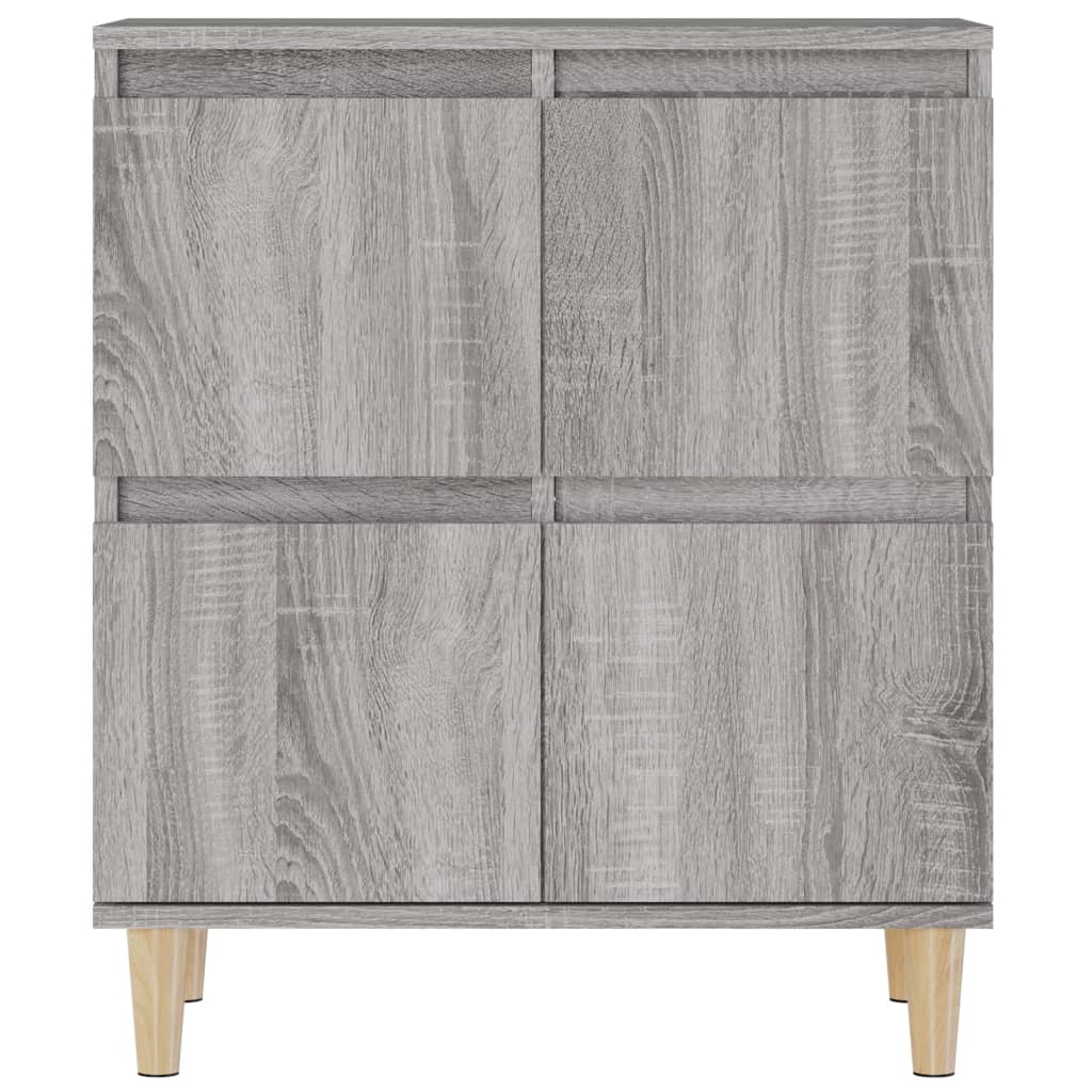 Dressoirs 2 st 60x35x70 cm bewerkt hout grijs sonoma eikenkleur is nu te koop bij PeponiXL, paradijselijk wonen!