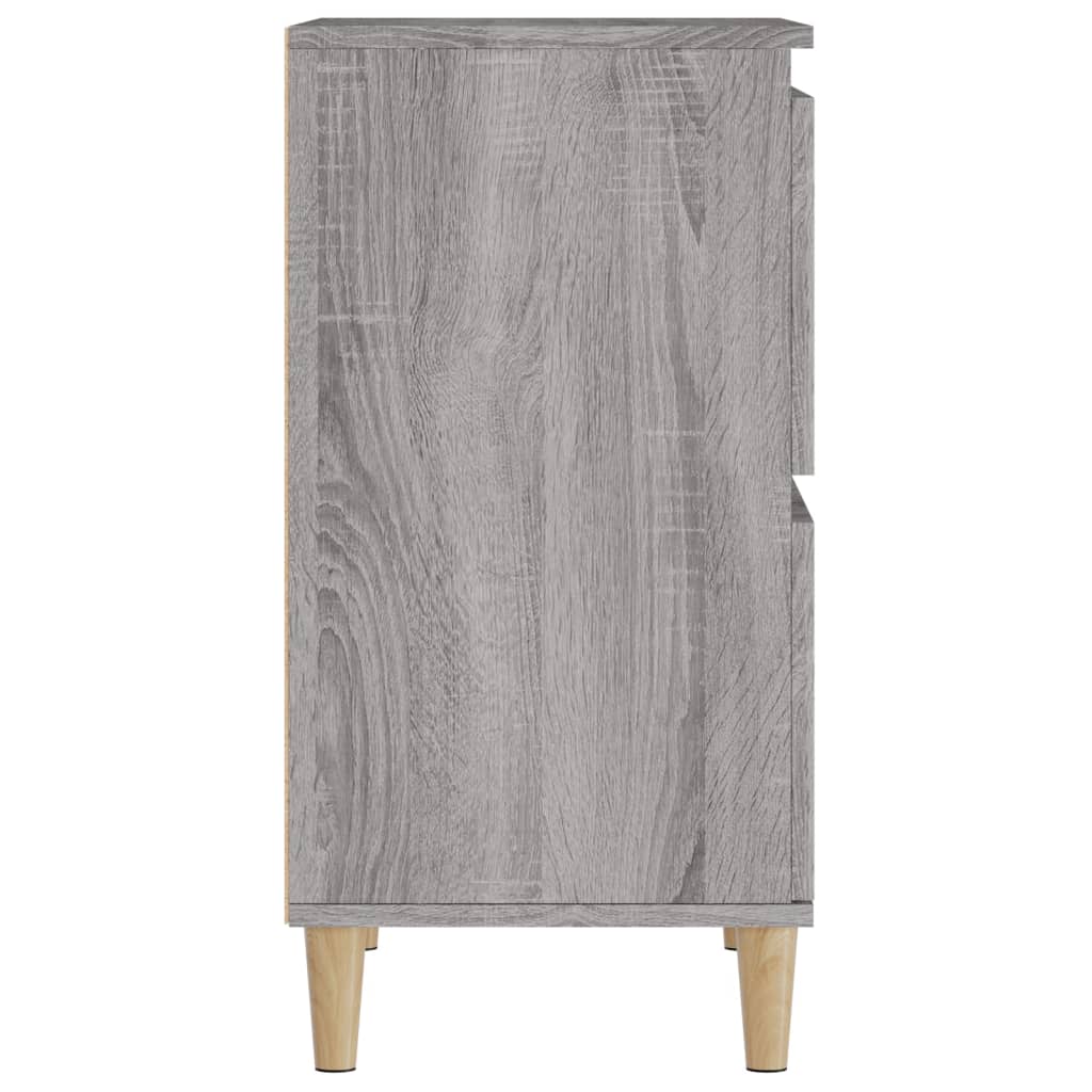 Dressoirs 2 st 60x35x70 cm bewerkt hout grijs sonoma eikenkleur is nu te koop bij PeponiXL, paradijselijk wonen!