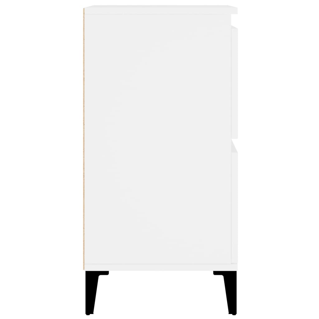 Dressoirs 2 st 60x35x70 cm bewerkt hout wit is nu te koop bij PeponiXL, paradijselijk wonen!