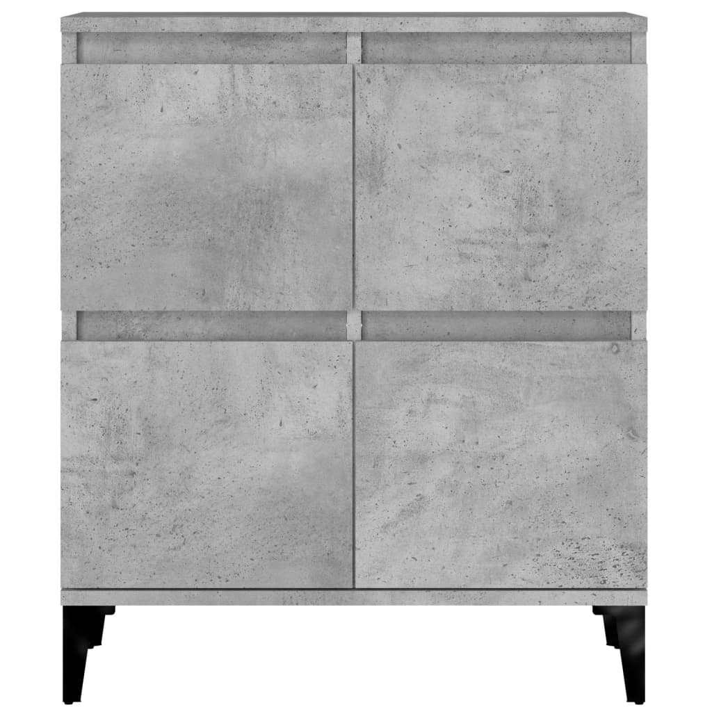 Dressoirs 2 st 60x35x70 cm bewerkt hout betongrijs is nu te koop bij PeponiXL, paradijselijk wonen!