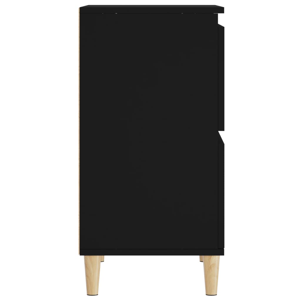 Dressoirs 3 st 60x35x70 cm bewerkt hout zwart is nu te koop bij PeponiXL, paradijselijk wonen!