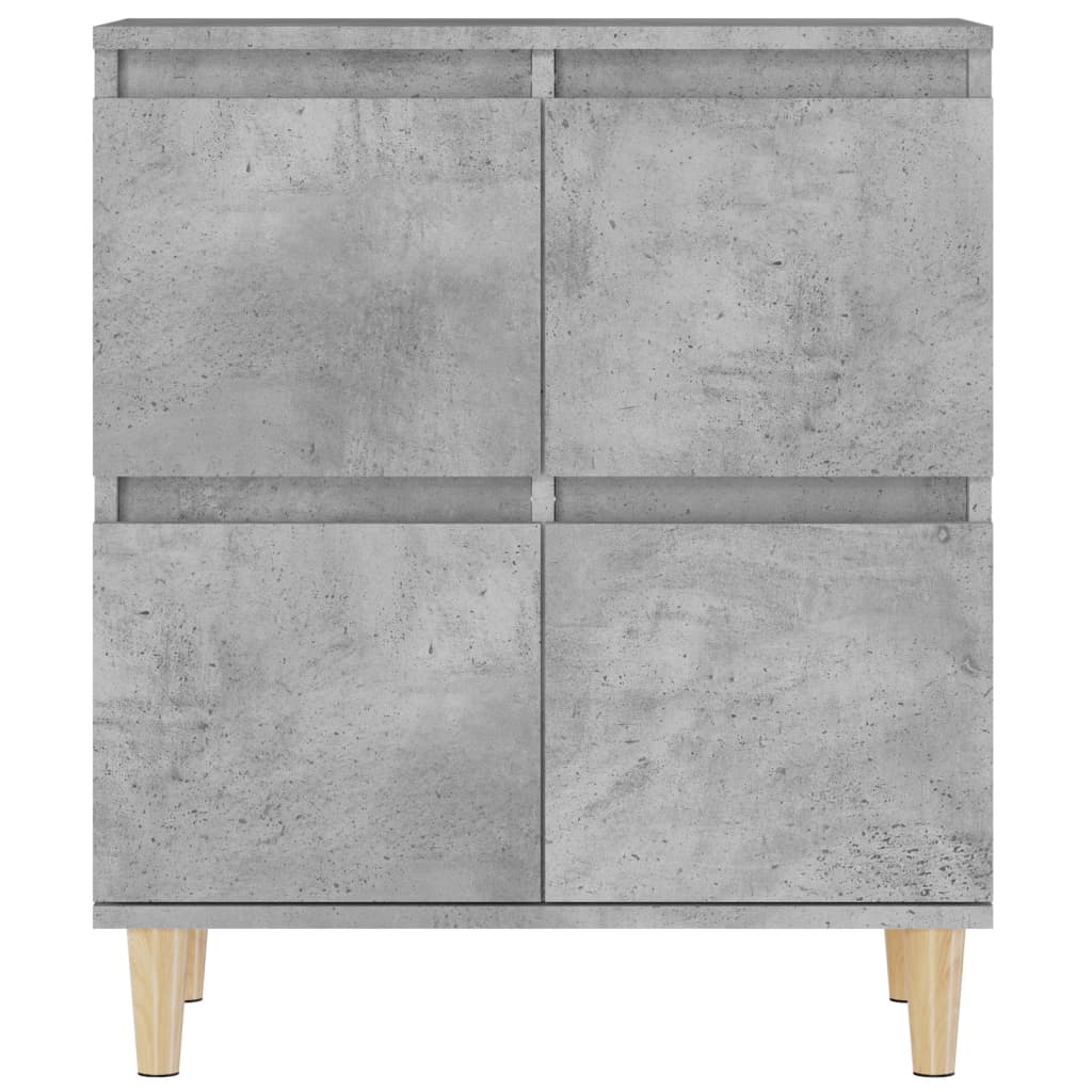 Dressoirs 3 st 60x35x70 cm bewerkt hout betongrijs is nu te koop bij PeponiXL, paradijselijk wonen!