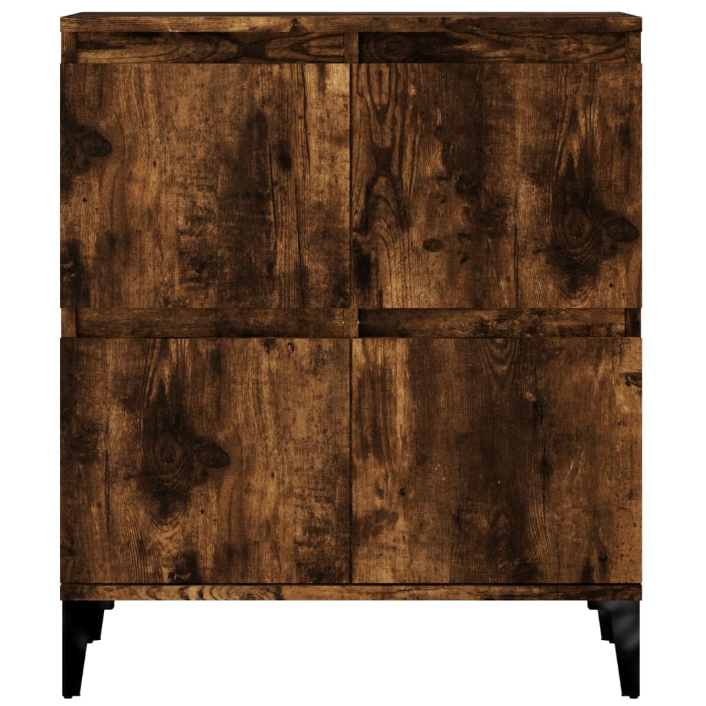 Dressoirs 3 st 60x35x70 cm bewerkt hout gerookt eikenkleurig is nu te koop bij PeponiXL, paradijselijk wonen!