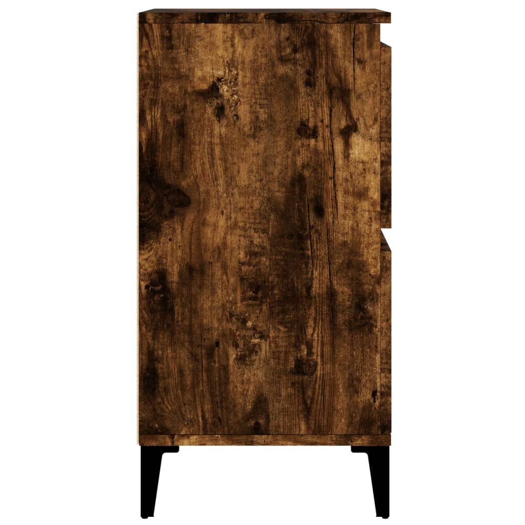 Dressoirs 3 st 60x35x70 cm bewerkt hout gerookt eikenkleurig is nu te koop bij PeponiXL, paradijselijk wonen!