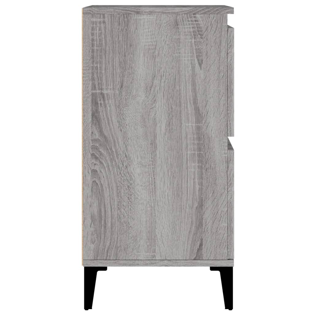 Dressoirs 3 st 60x35x70 cm bewerkt hout grijs sonoma eikenkleur is nu te koop bij PeponiXL, paradijselijk wonen!