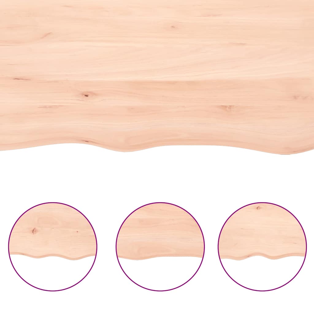 Wastafelblad 120x60x(2-6) cm onbehandeld massief hout is nu te koop bij PeponiXL, paradijselijk wonen!